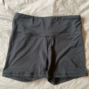 Balance Collection black yoga shorts, size L.